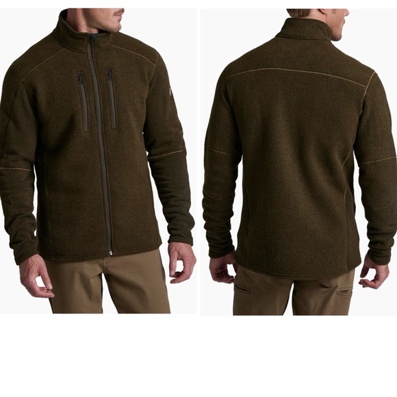 Kuhl Other - Kuhl Interceptr Fleece Jacket Mens XL Brown Full Zip Hiking Outdoors Pockets